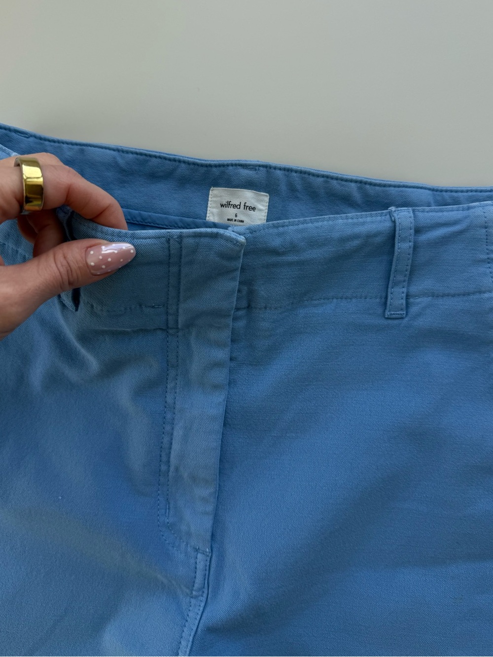 Wilfred Free Blue Wide Leg Pants Size 6